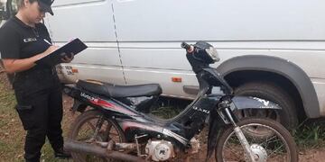 El dueño de la moto se llama Germán C\u002E y había denunciado el robo\u002E