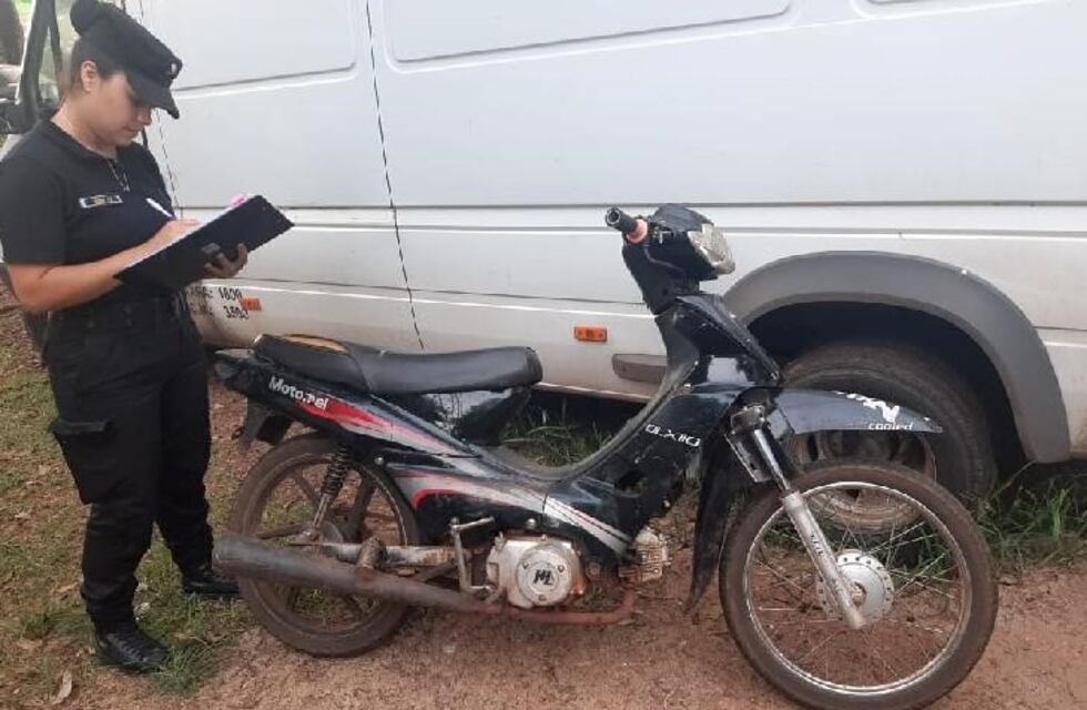 La policía recuperó una motocicleta robada en 2017