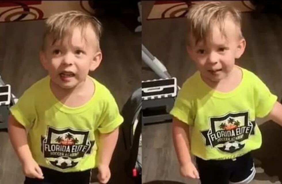 Se viralizó un tierno video de un niño indignado porque su mamá se fue a trabajar sin despedirse