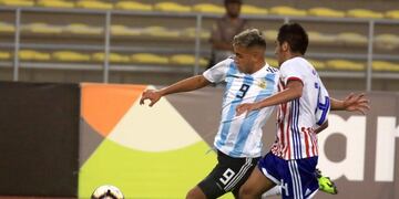 Matías Godoy, potente delantero con paso por el Sub-17, refuerzo de Instituto (archivo La Voz).