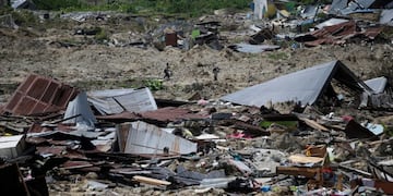 Balaroa, la zona más afectada de Palu, Indonesia\u002E(AP Photo/Aaron Favila)