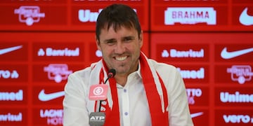 Eduardo Coudet en su presentación en Inter de Porto Alegre: \