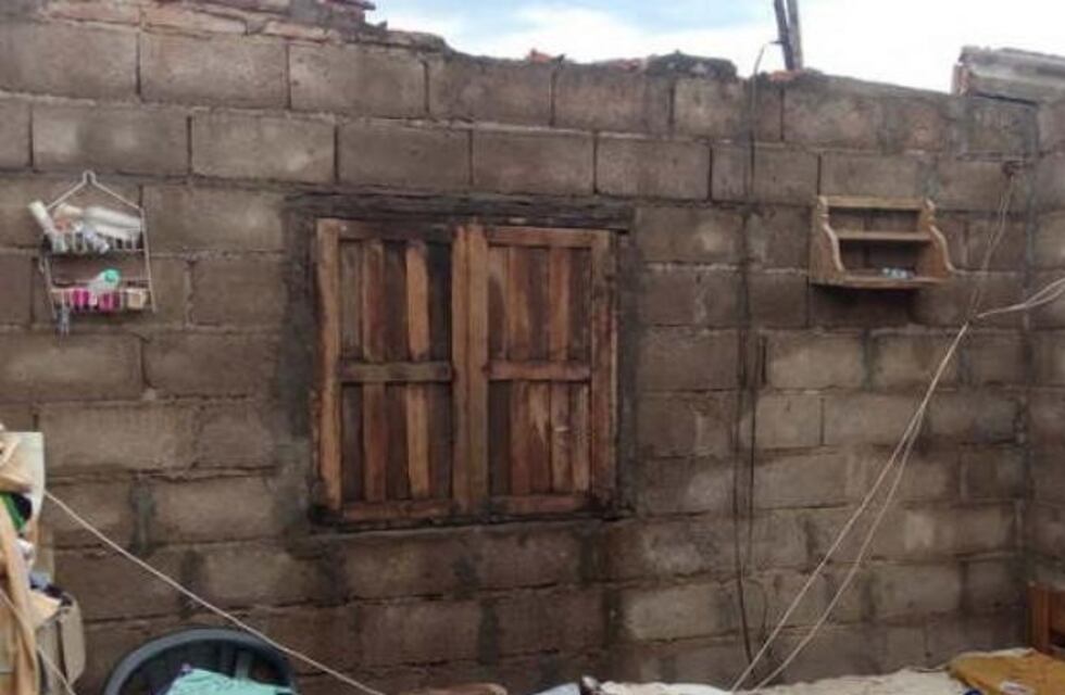 El temporal hizo que un pedazo de mampostería caiga y le fracture el fémur a una niña de siete años