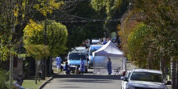 Uno de los primeros operativos sanitarios en Carlos Paz, allá por mayo de 2020. (Foto: archivo).