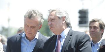 Misa de la unidad en Luján, Macri y Fernández (Foto:Clarín)
