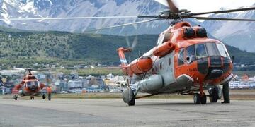 El rescate del helicóptero