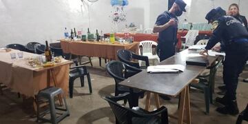 Fiesta clandestina en barrio Ferrer