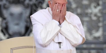 EPA9635\u002E VATICANO (ITALIA), 22/05/2019\u002E- El papa Francisco preside la audiencia general, este miércoles, en la plaza de San Pedro en el Vaticano\u002E EFE/ Ettore Ferrari