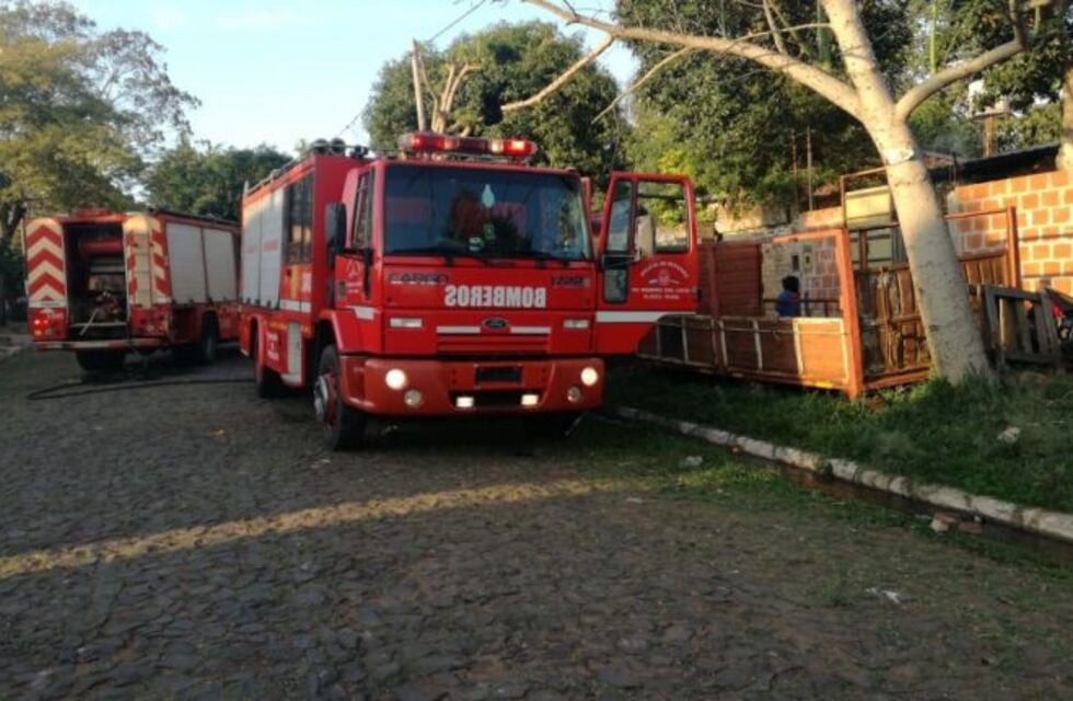 Se incendió una casa y murió un hombre en Posadas