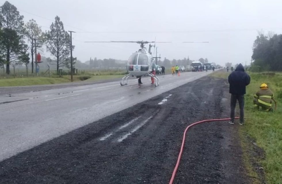Falleció el bebé accidentado al que habían trasladado en helicóptero