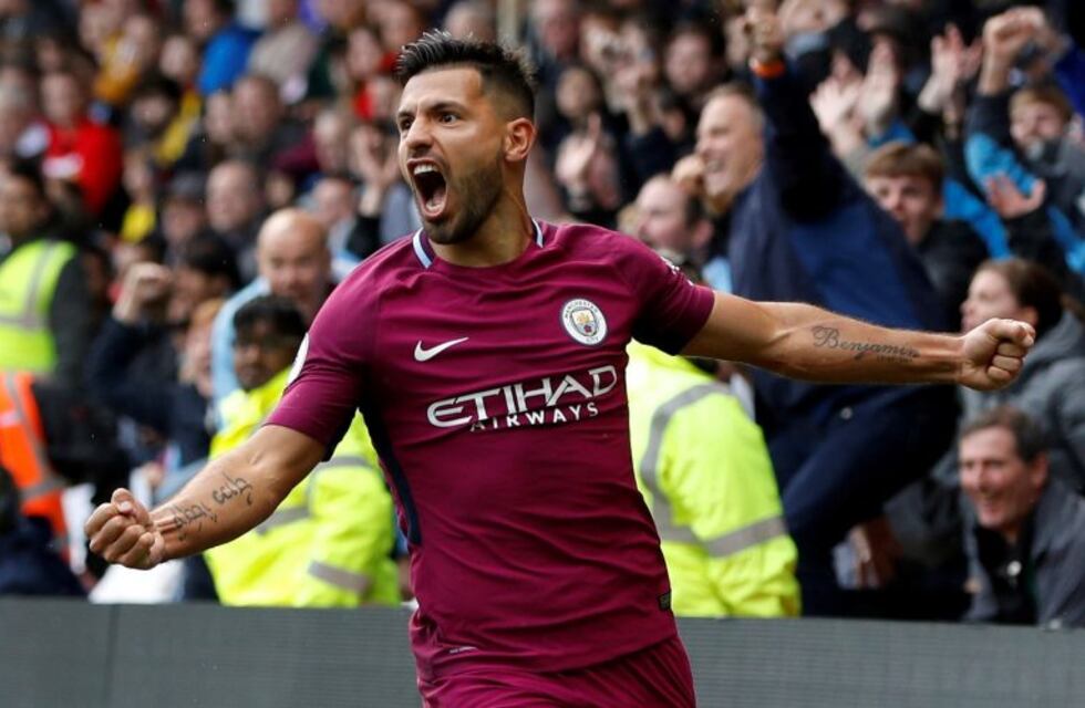 ¡Está imparable! Agüero marcó tres goles en la goleada del Manchester City y es el goleador de la Premier League
