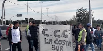Cortes de la CCC en este 30 de abril en Rosario\u002E (Eduardo Delmonte)