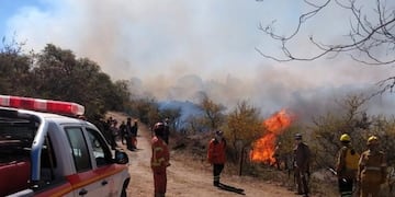 Incendios forestales en diferentes regiones de la provincia de Córdoba\u002E (Foto: Gobierno de Córdoba)\u002E
