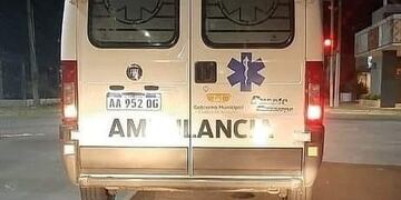 Ambulancia de Arroyito en viaje a buscar a Victor Romero en Formosa