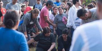 Despidieron los restos de Arnaldo Amarilla\u002E (Foto: El Territorio)