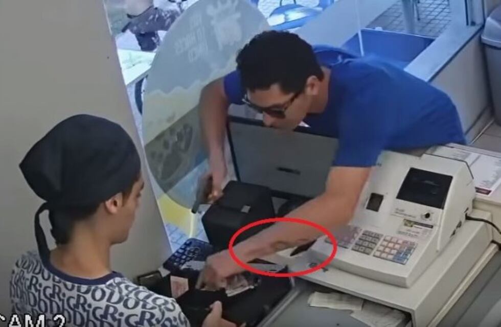 Robó una heladería y el tatuaje lo delató