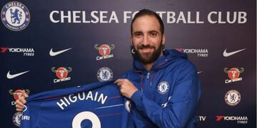 Gonzalo Higuaín se convirtió en nuevo jugador del Chelsea\u002E