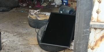 Lo golpeó y se llevó un televisor\u002E Foto: Policía de San Luis\u002E