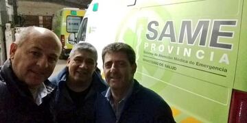 Llegada ambulancias SAME