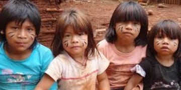 Chicos guaraníes de la etnica mbyá\u002E (Argentina Forestal)