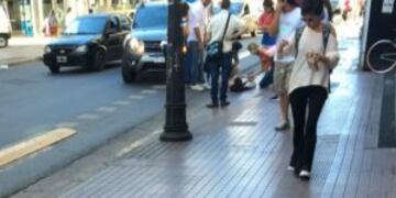 El accidente ocurriu00f3 en calle Corrientes a las altura de la cortada Ricardone.