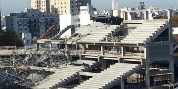 El microestadio de Atlanta en construcción\u002E