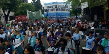 Marcha docente La Plata
