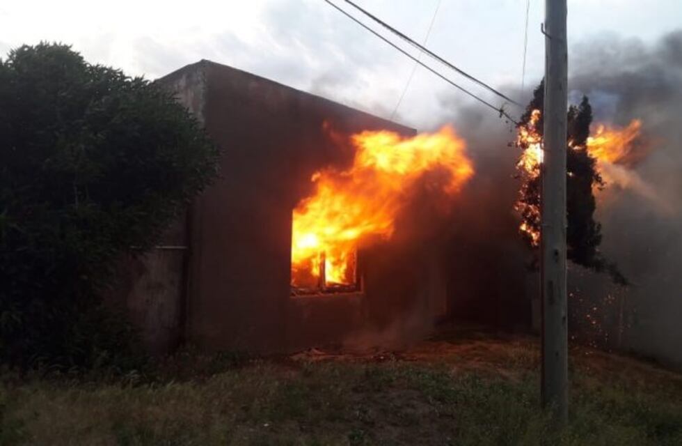 Dijo ser el autor del incendio y se hirió en el pecho en frente de las autoridades