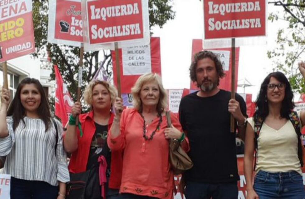 La Izquierda cerró la campaña en Córdoba con marcha al Consulado de Chile
