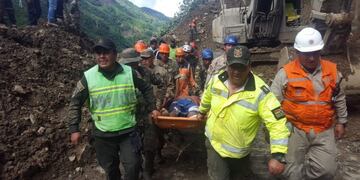 Un alud en Bolivia dejó al menos 15 muertos y más de 50 heridos\u002E (EFE)