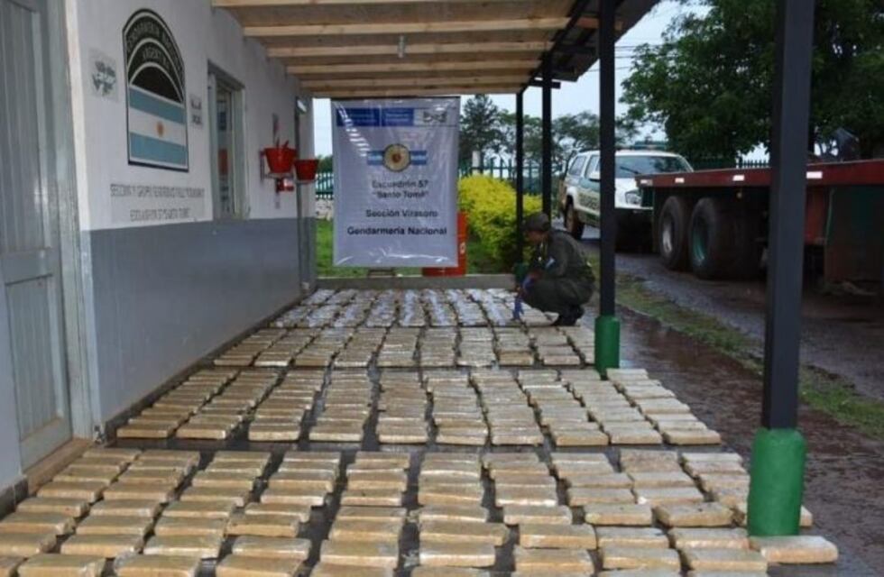 Decomisaron 345 kilos de marihuana y detuvieron a tres personas en Corrientes