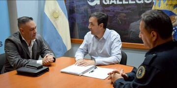 El Intendente recibió a nuevas autoridades de fuerza aérea y bomberos