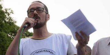 Sebastián Henríquez, titular del SUTE (Sindicato Unido de Trabajadores de la Educación)\u002E