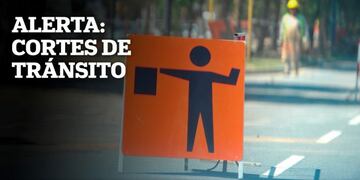 Cortes de tránsito anunciados por la Municipalidad para este lunes