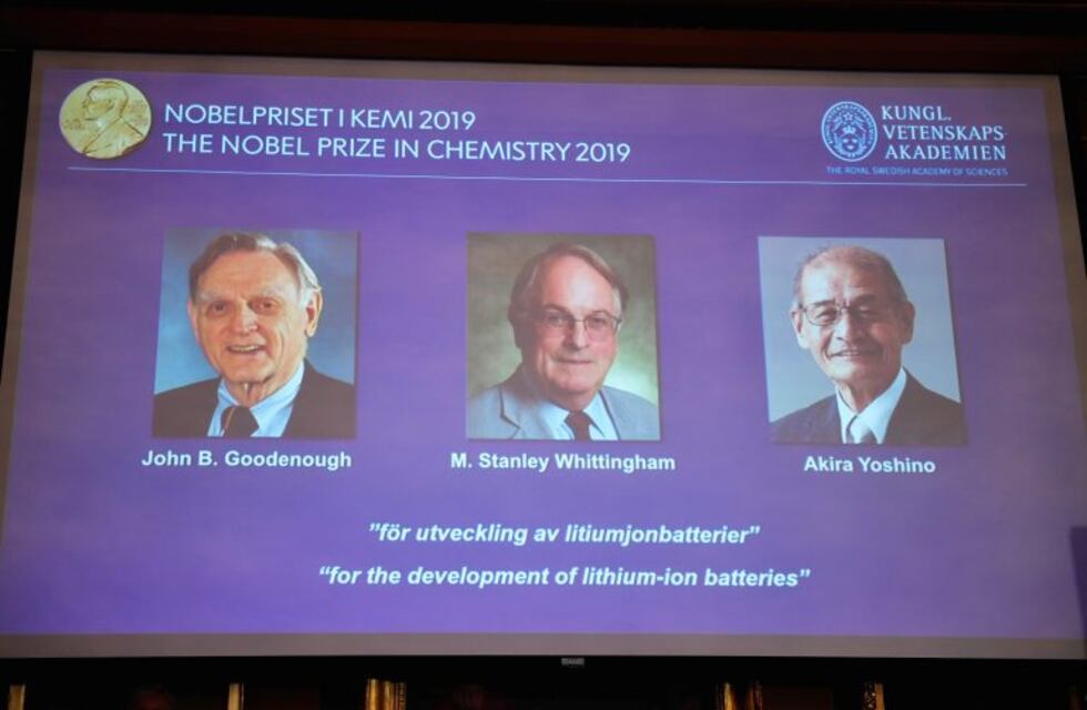 Desarrolladores de las baterías de iones de litio ganaron el Nobel de Química