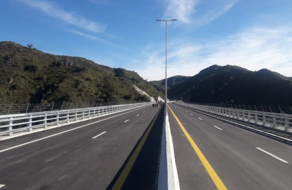 Así es el nuevo puente sobre el lago San Roque que será inaugurado el lunes