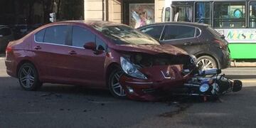 Accidente en Libertador y Cerrito
