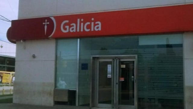 La salidera ocurriu00f3 en la sucursal Fisherton del Banco Galicia.