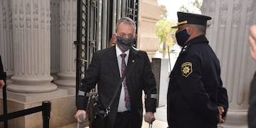 Sarnaglia fue en persona a la Casa Gris a presentar su renuncia a la conducción de la Policía\u002E (Twitter)