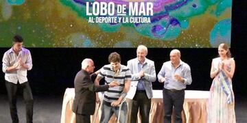 Matías De Andrade ganó el Lobo de Oro 2019 al mejor deportista de Mar del Plata (Foto: Facebook Círculo de Periodistas Deportivos de Mar del Plata)