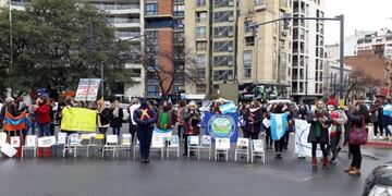 Protesta de Jardines Maternales en Córdoba