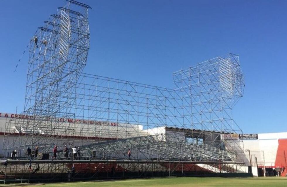El monumental escenario para Phil Collins toma forma en Alta Córdoba