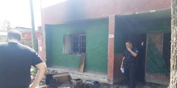 Los tres niños que estaban en la vivienda sufrieron quemaduras de importancia\u002E