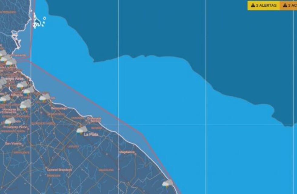 Rige una alerta meteorológica para la ciudad de La Plata