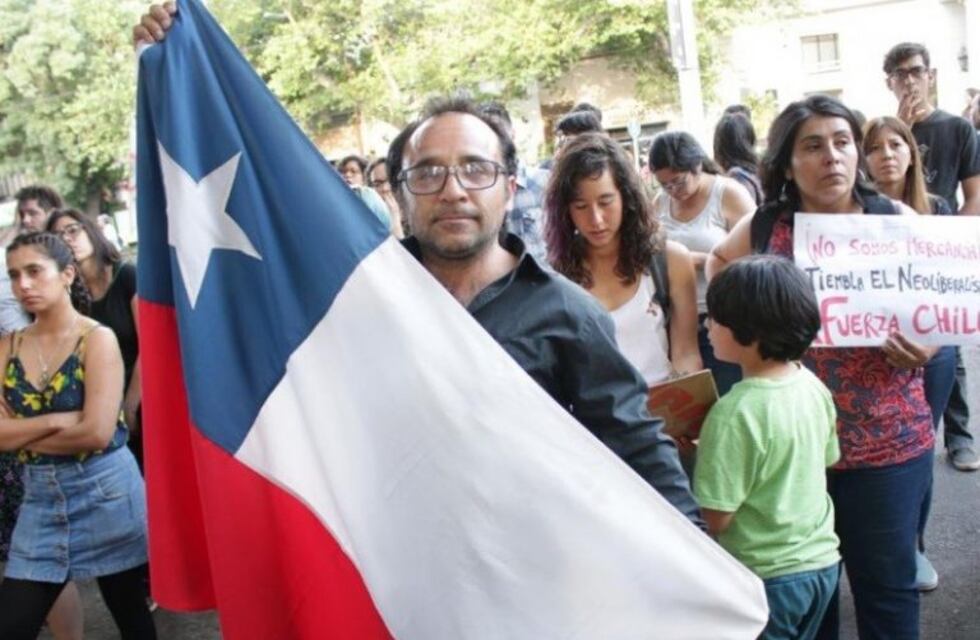 Ciudadanos chilenos se manifestaron en Mendoza