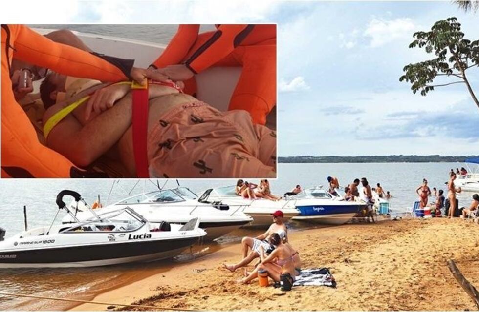 Continúa grave el joven que se arrojó de un muelle y se lesionó en el Paraná