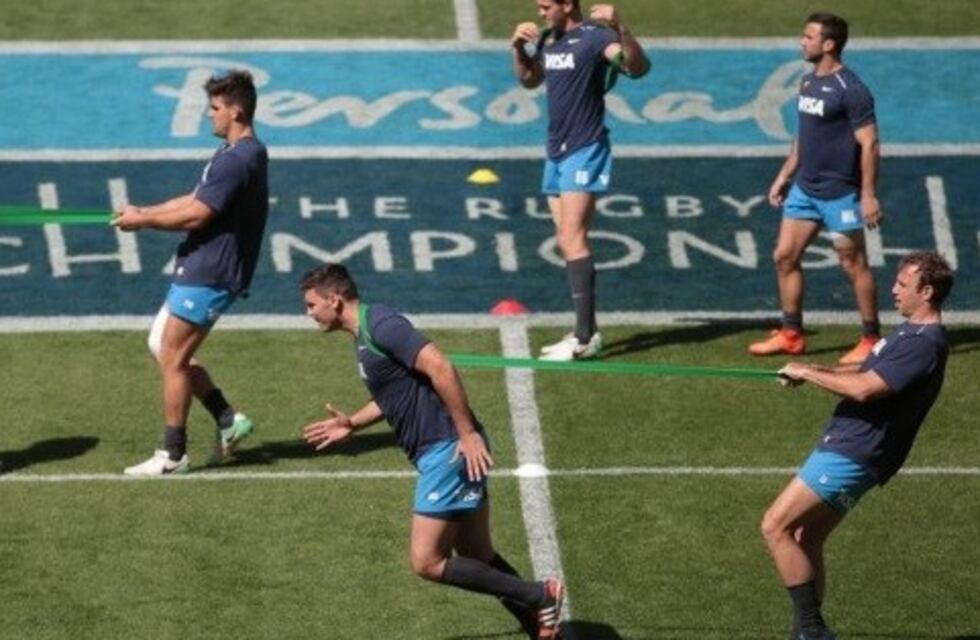 Los Pumas realizaron el Captain's Run en el Malvinas