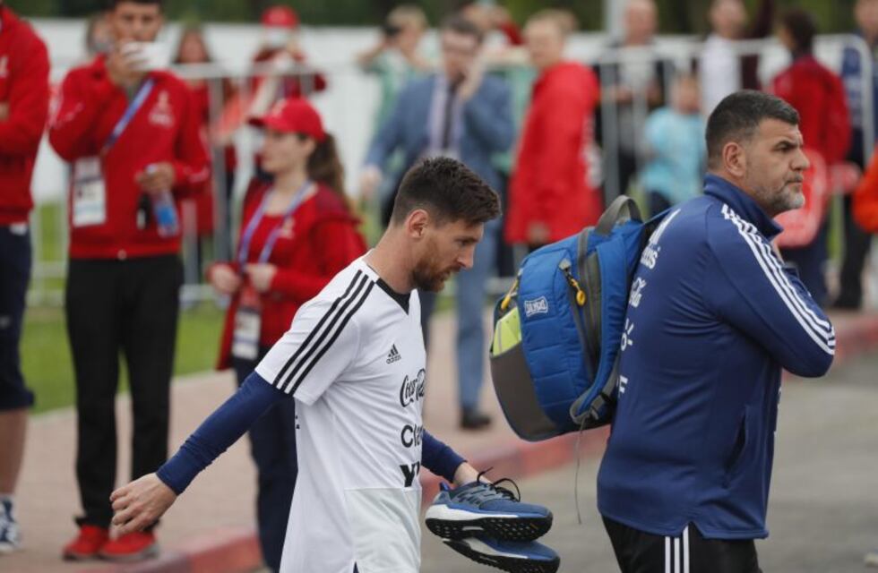 La Selección Argentina entrenó en Rusia a puertas abiertas
