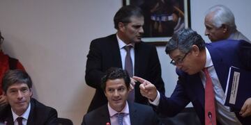 Luciano Laspina defendió la decisión de excluir la negociación del proyecto que se debate en el Congreso\u002E (Archivo DyN)