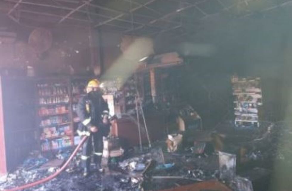 Ardió un supermercado chino en Barranqueras